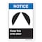 Signmission ANSI Notice, Aluminum, 10" x 7", Landscape, Keep This Area Clear OS-NS-A-710-L-19921 - alternate 1